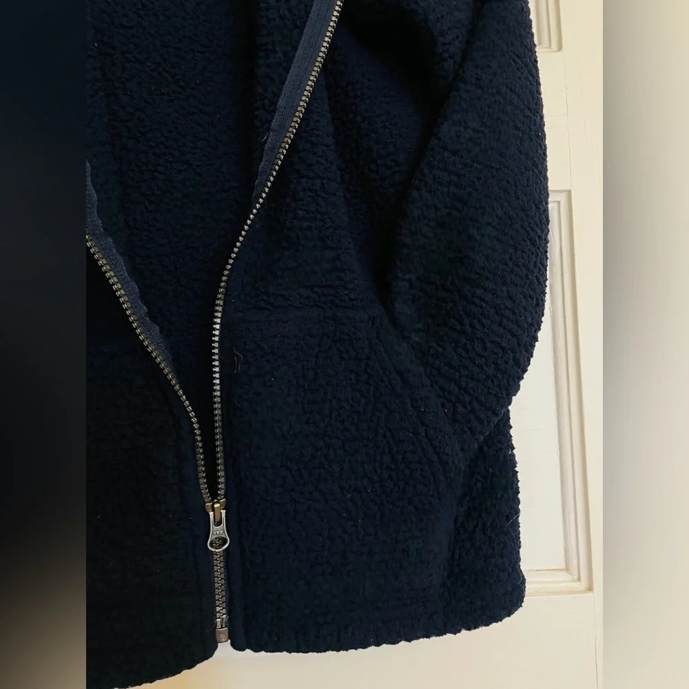 The Children’s Place Boys Size 10/12 Sherpa Cozy Zip Up Hoodie •Kangaroo Pockets